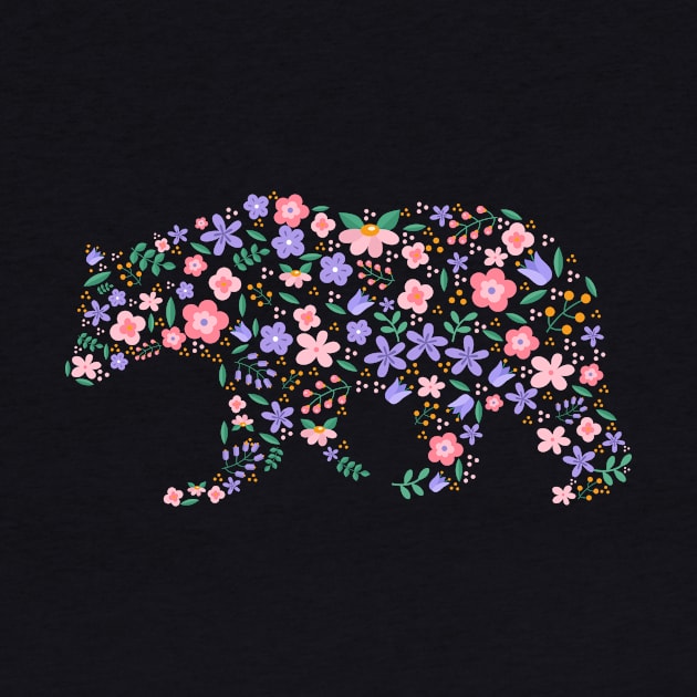 Flower Bear by SisterSVG